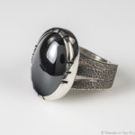 Hematite and Sterling Silver Ring