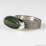 Jade and Sterling Silver Ring