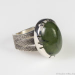 Jade and Sterling Silver Ring