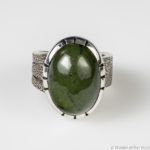 Jade and Sterling Silver Ring