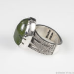 Jade and Sterling Silver Ring