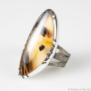 Montana Agate and Sterling Silver Ring