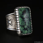 Natural Broken Arrow Turquoise Ring