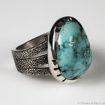 kingman turquoise and sterling silver ring