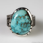 kingman turquoise and sterling silver ring