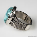 kingman turquoise and sterling silver ring 4