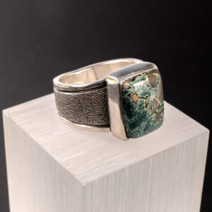 Blue Boy Varascite and Sterling Silver Ring