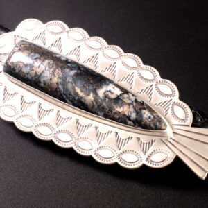 Stamped Silver Bolo set with Josephine's Crown